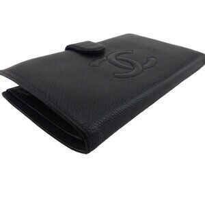 CHANEL Purse Black x Gold Women Authentic secondhand